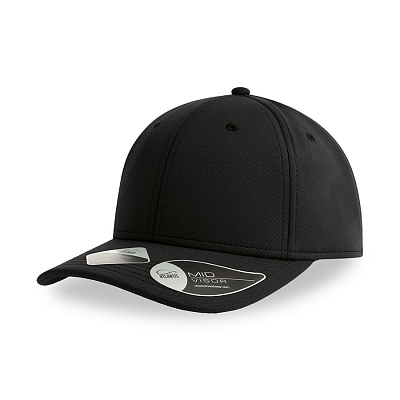 Бейсболка SKYE, 6 клиньев, застежка липучка (Чёрный)