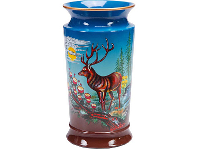 Ваза Охотничьи мотивы (Синий/разноцветный)