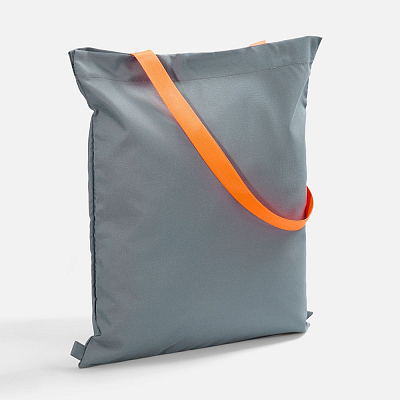 Шопер B3  с оранжевыми ручками (Серый)