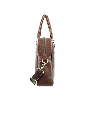Сумка Mano "Don Leon", натуральная кожа в коричневом цвете, 41 х 29,5 х 8,5 см