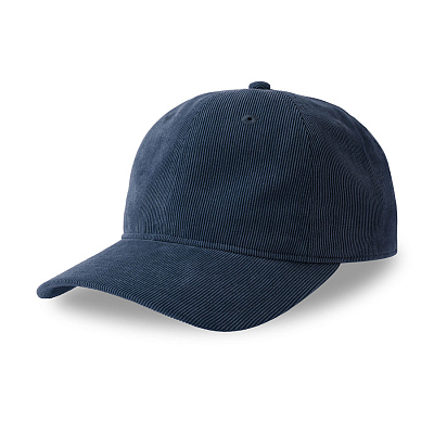 Бейсболка CREEP-S, 6 клиньев, металлическая застежка (Тёмно-синий)