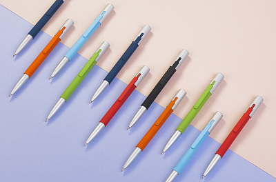 Ручка шариковая "Clas", покрытие soft touch, красный