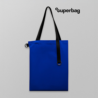 Шоппер Superbag Big (синий с черным) (Синий с черным)