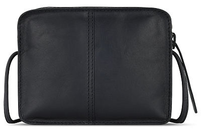 Сумка через плечо KLONDIKE RUSH «Allison», натуральная кожа в черном цвете, 18 х 14 х 5 см