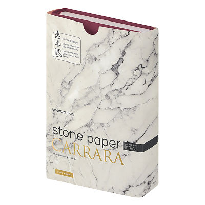 Ежедневник с каменной бумагой недатированный А5 Carrara