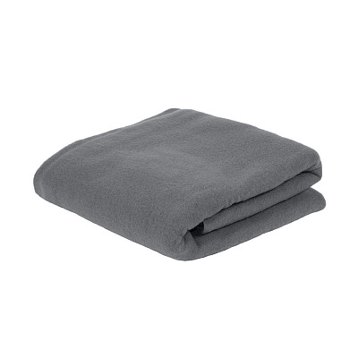 Плед PLAIN, 100х140 см,  флис 150 гр/м2; 100% полиэстер (Серый)