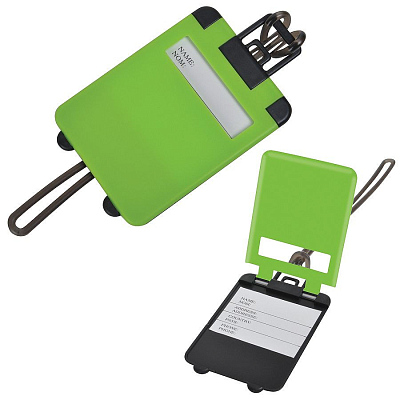 Бирка багажная "Чемодан"; ярко-зеленый, 5.6*7.8 см; пластик; (Зеленый) Бирка багажная "Чемодан"; ярко-зеленый, 5.6*7.8 см; пластик; (Зеленый)