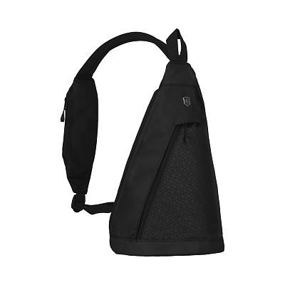 Рюкзак с одним плечевым ремнём VICTORINOX Altmont Original, чёрный, нейлон, 25x14x43 см, 7 л