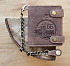 Бумажник KLONDIKE «Tim Truck», натуральная кожа в светло-коричневом цвете, 11,5 х 12,5 х 3 см - Фото 4