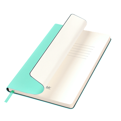 Ежедневник Спарк (Spark) недатированный, мятный (без упаковки, без стикера) (Бирюзовый, бежевый)