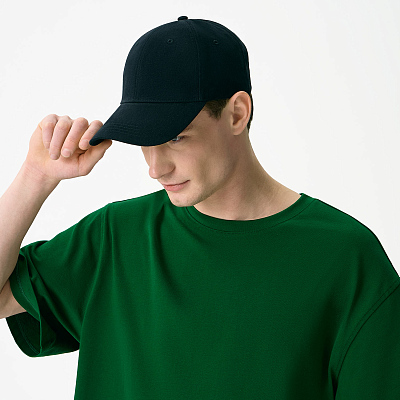 Бейсболка Аксис (Axis), 6 клиньев, черный