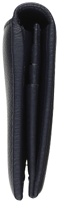 Кошелёк женский BUGATTI Lady Top, тёмно-синий, натуральная воловья кожа, 19,5х2х10 см