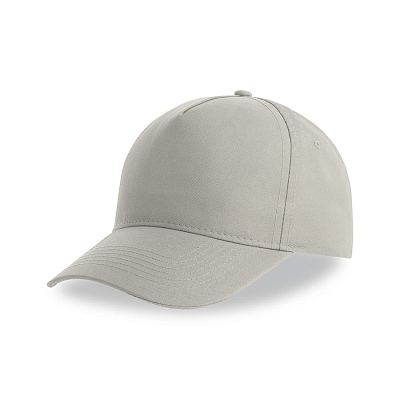 Бейсболка RECY FIVE, 5 клиньев, застежка-липучка (Серый)