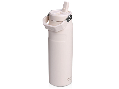 Бутылка для воды с откидной трубочкой Stanley IceFlow™ 2.0, 700 мл (Розовый)
