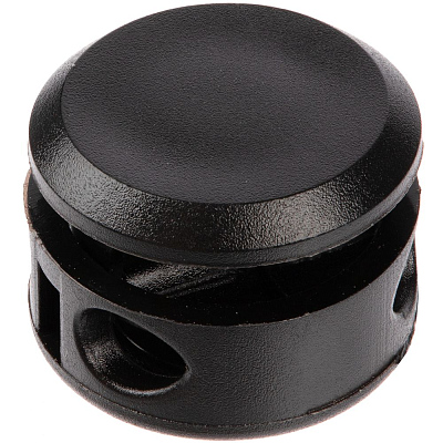 Двойной фиксатор для шнура Brоgy, черный (Чёрный)