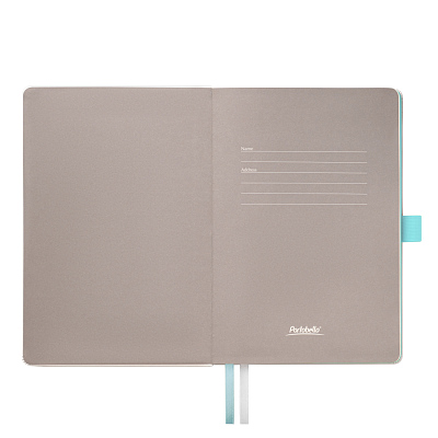 Ежедневник Арктик (Arctic) недатированный, белый/бирюзовый