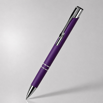 Ручка металлическая шариковая C1 soft-touch (Фиолетовый)