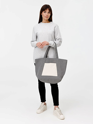 Шопер Shophop, серый с неокрашенным