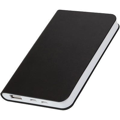 Универсальный аккумулятор "Silki" (5000mAh),черный, 7,5х12,1х1,1см, искусственная кожа,пласт (Чёрный)