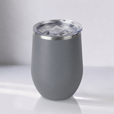 Термокружка Vacuum mug C1, soft touch, 370 мл (Средне-серый)