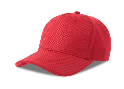 Бейсболка GEAR-S, 5 клиньев, застёжка на липучке (Красный)