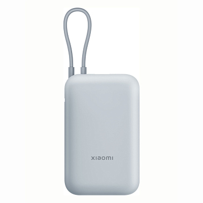ПЗУ со встроенным кабелем Xiaomi Power Bank 10000, голубой