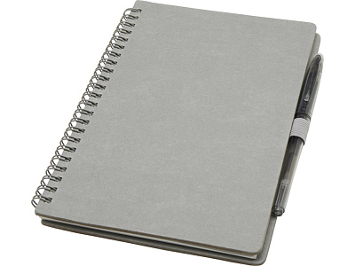 Блокнот А5 Slate с шариковой ручкой (Серый)