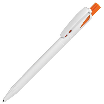 Ручка шариковая TWIN WHITE (Белый, оранжевый)