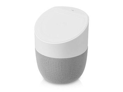 Портативная колонка TWS с беспроводной зарядкой «Shuttle» 5 Вт (белый)