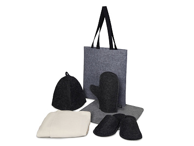 Банный набор с парео Healing, женский (Серый)