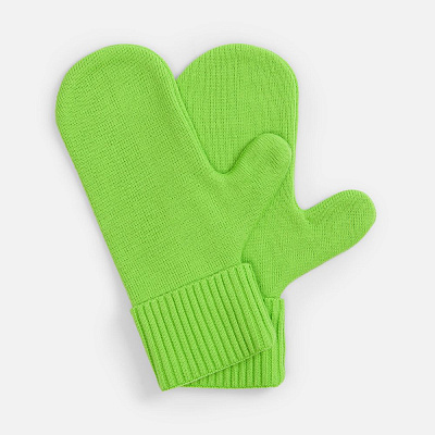 Варежки Yong, ярко-красные (кармин) (Салатовый)