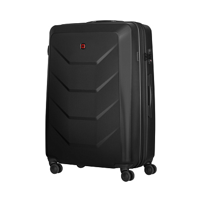 Чемодан WENGER Prymo, чёрный, большой, 52х76х30 см, 93 л, ABS+PC (Черный)