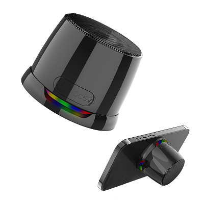 Магнитная беспроводная Bluetooth колонка-подставка Wave 5W, черная