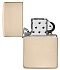 Зажигалка ZIPPO Classic с покрытием Flat Sand, латунь/сталь, бежевая, глянцевая, 38x13x57 мм - Фото 4