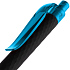 Ручка шариковая Prodir QS01 PRT-T Soft Touch, черная с голубым - Фото 5