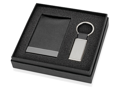 Подарочный набор Лонгвью (Черный/серебристый)