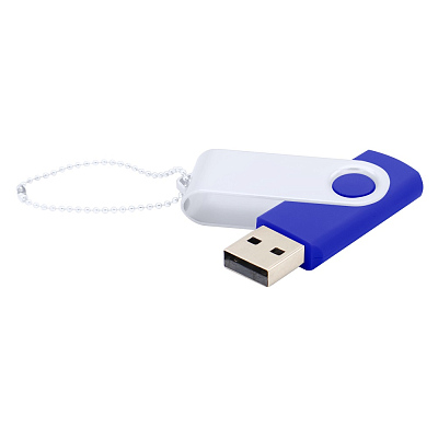 Флешка Designer To Go 2.0 USB 16Gb, синий/белый (Синий/ Белый)