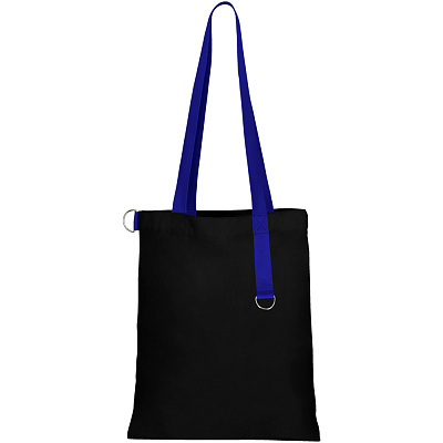 Сумка для покупок Black GLOW 325 г/м², синяя (Черный/синий)