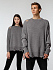 Джемпер оверсайз унисекс Grunge, серый - Фото 13