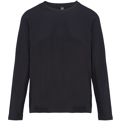 Футболка с длинным рукавом женская Monarch Women, черная (Чёрный)