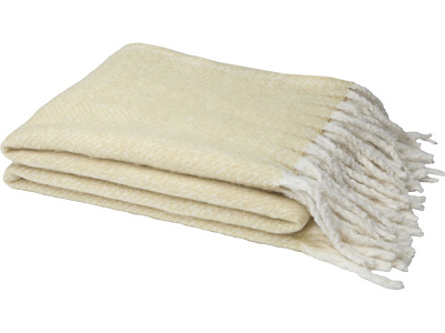 Плед Долли из переработанных материалов (Бежевый)