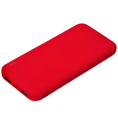 Внешний аккумулятор с подсветкой Luce 10000 mAh  (Красный)