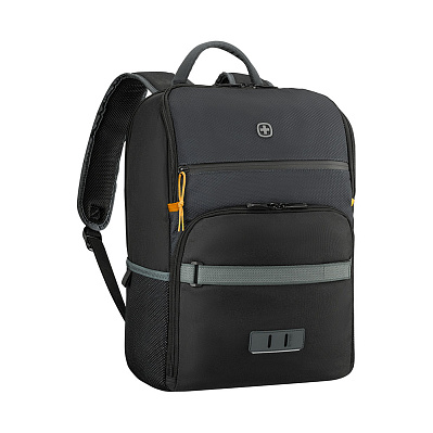 Рюкзак WENGER Move 16", чёрный, переработанный ПЭТ, 33 x 19 x 44 см, 22 л (Черный)