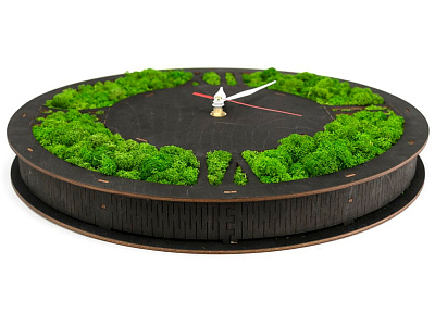 Настенные часы со мхом Римские