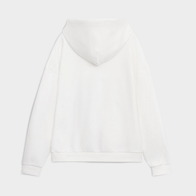 Худи релакс унисекс Баланс (Balance), с начесом, белый