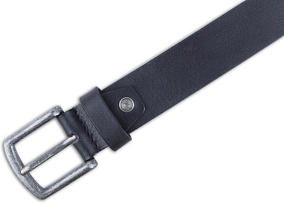 Ремень KLONDIKE Creek, односторонний, натуральная воловья кожа, цвет чёрный, 120 х 4 см