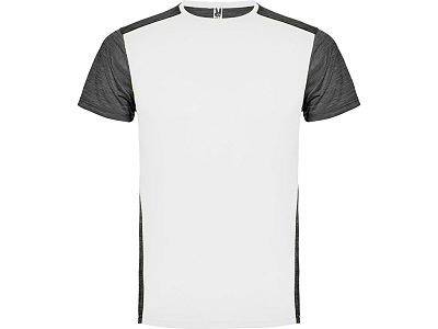 Спортивная футболка Zolder детская (Белый/черный меланж)