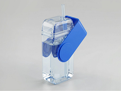 Бутылка для воды JUICY DRINK BOX, 290 мл (Синий)