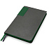 Ежедневник A5 недатированный Molfetta в мягком переплёте, серый/тёмно-зеленый - Фото 2