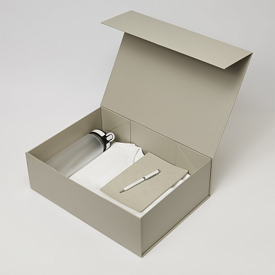 Набор с одеждой RUST NEO (футболка, бутылка, ежедневник, ручка), белый, XL/2XL (Белый, серый)